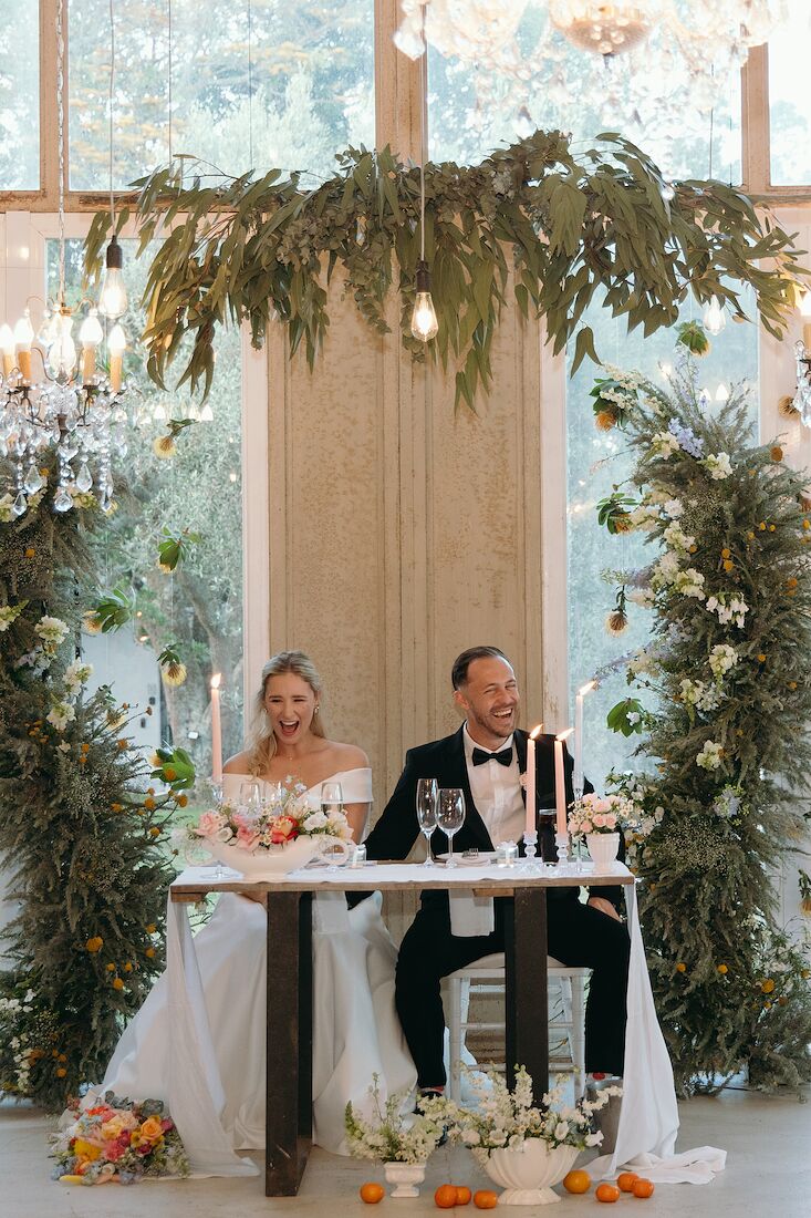 Brandon and Maurilize at The Rose Barn